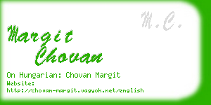 margit chovan business card